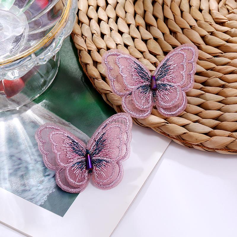 2025 Trendy Embroidered Butterfly High-end Earrings, Women's Korean Mori Temperament Stud Earrings, Pendants, Long Earrings.
