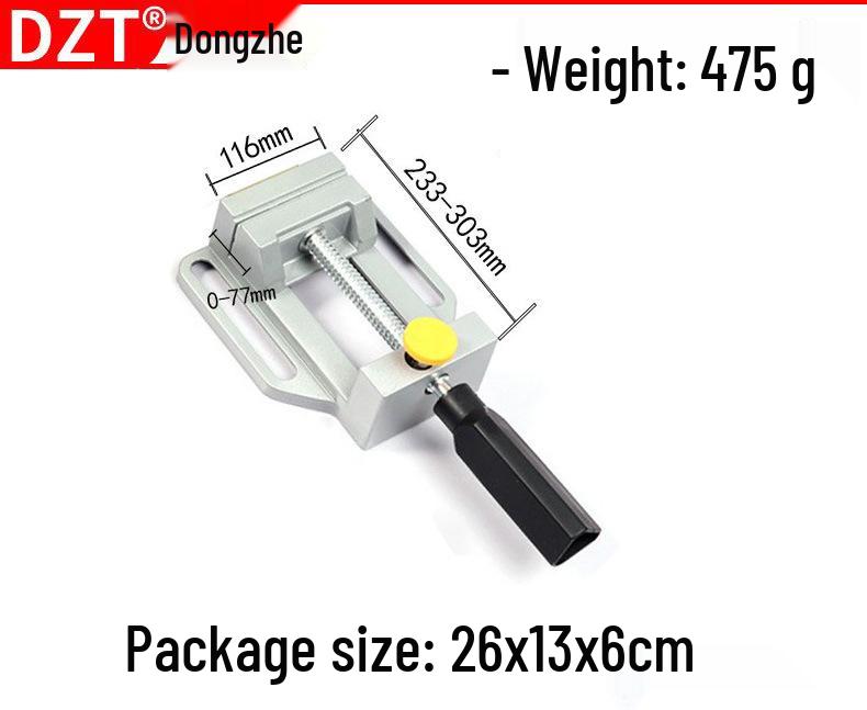 Mini Suport Electric de Găurit: Polizor unghiular multifuncțional și mașină de găurit cu menghină specială cu nas plat