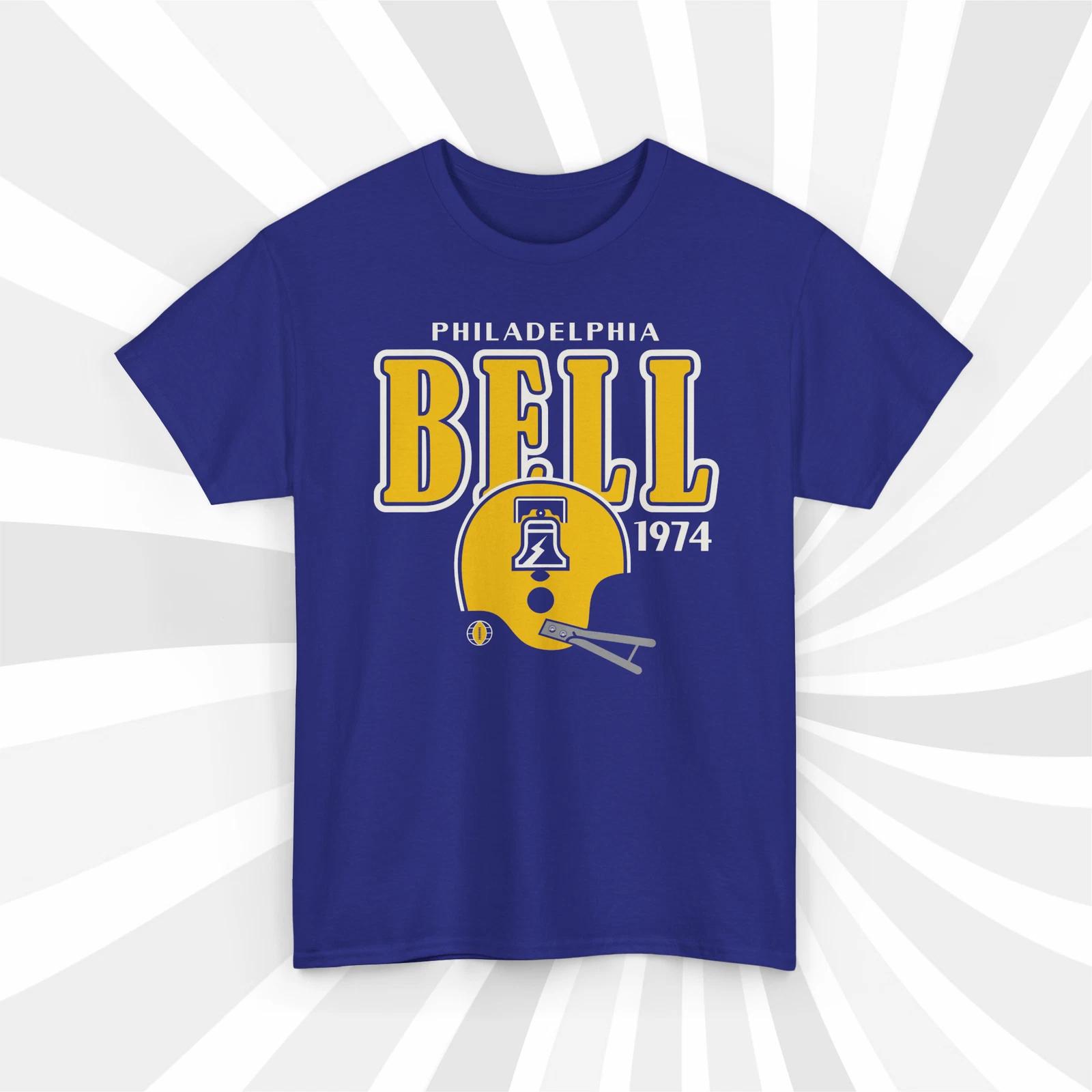Philadelphia Bell 1974 WFL Vintage Football Helmet T shirt - Eagles 4XL