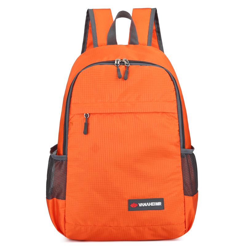 Ultralight Portable Outdoor Folding Backpack with Logo Print