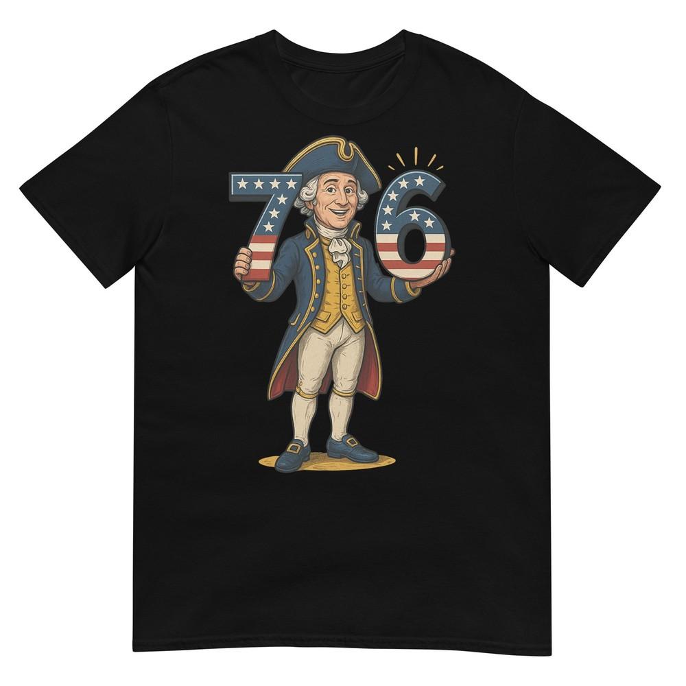 Hugvyn Six Seven 6 7 7 6 George Washington Teacher American Tshirt