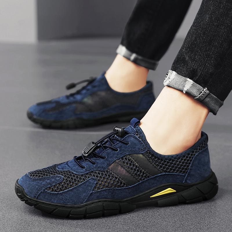 Summer Men's Sneakers Breathable Casual Shoes Men Comfortable Loafers Mesh Shoes Outdoor Walking Sneakers