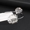 Hollow Leaf Adjustable Metal Bracelet - Simple, Fashionable, Lightweight Jewelry for Women
