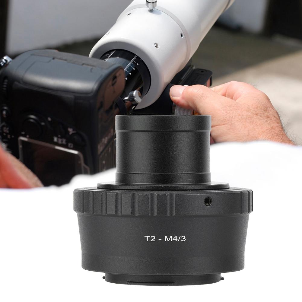 T2-M43 Metal 1.25 Inch Telescope Mount Adapter Ring To for Olympus M43 Camera