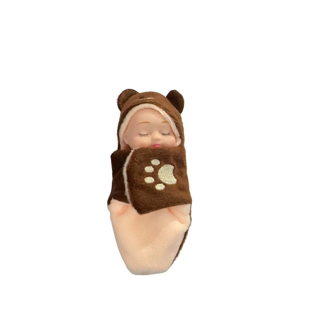 4 Zoll Babypuppen 6-teiliges Set Realistische Babypuppen Spielzeug mit süßer handgefertigter Puppenkleidung Für Kinder ab 3 Jahren
