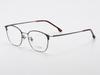 Alloaiweeo [Aloxrounz] Ar8014A C1 Half Two-Tone Black & Gray Beta Titanium Square Glasses
