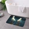 1PC Two Seagulls Pattern Kitchen Rug Non-Slip Door Mat Pop design Bathroom Rug Bath Mat Carpet for Home Sink Laundry ecoreeree