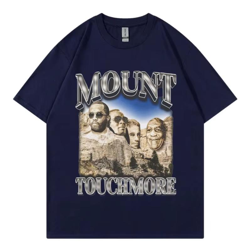 

Funny P Diddy Mount Touchmore T Shirt Hip Hop Vintage Clothing Short Sleeve T-shirt Men s Fashion Oversized Streetwear T-shir... S разноцветный