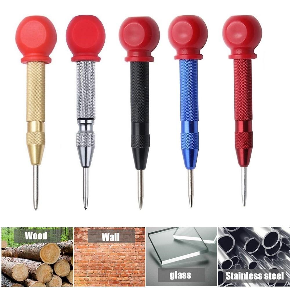 Automatic Centre Punch  Heavy Duty Auto Center Punch Non Slip Grip Spring-Loaded