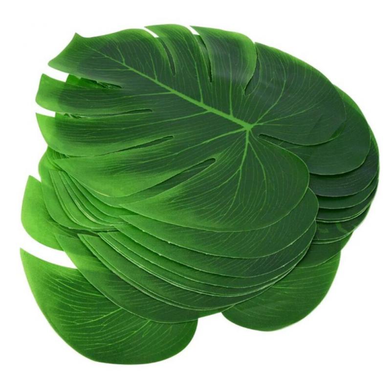 Lebensechte Monstera-Blätter Künstliche Monstera-Pflanze Kunstpalme Plastik-Schildkrötenblatt-Grüne Pflanze Haus-Garten-Zimmerdekoration