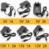 1 adet 100-240V AC - DC güç adaptörü güç şarj adaptörü 5V 12V 1A 2A 1.5A İngiltere ab tak 5.5mm x 2.1mm 5.5mm x 2.5mm / 5v3aDC fişi