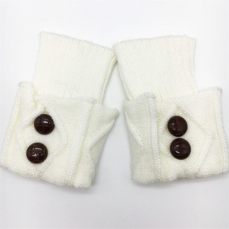 Details about / Ladies Women Winter Warm Boot Socks Knitted Twist Button Lace Leg Warmers Socks