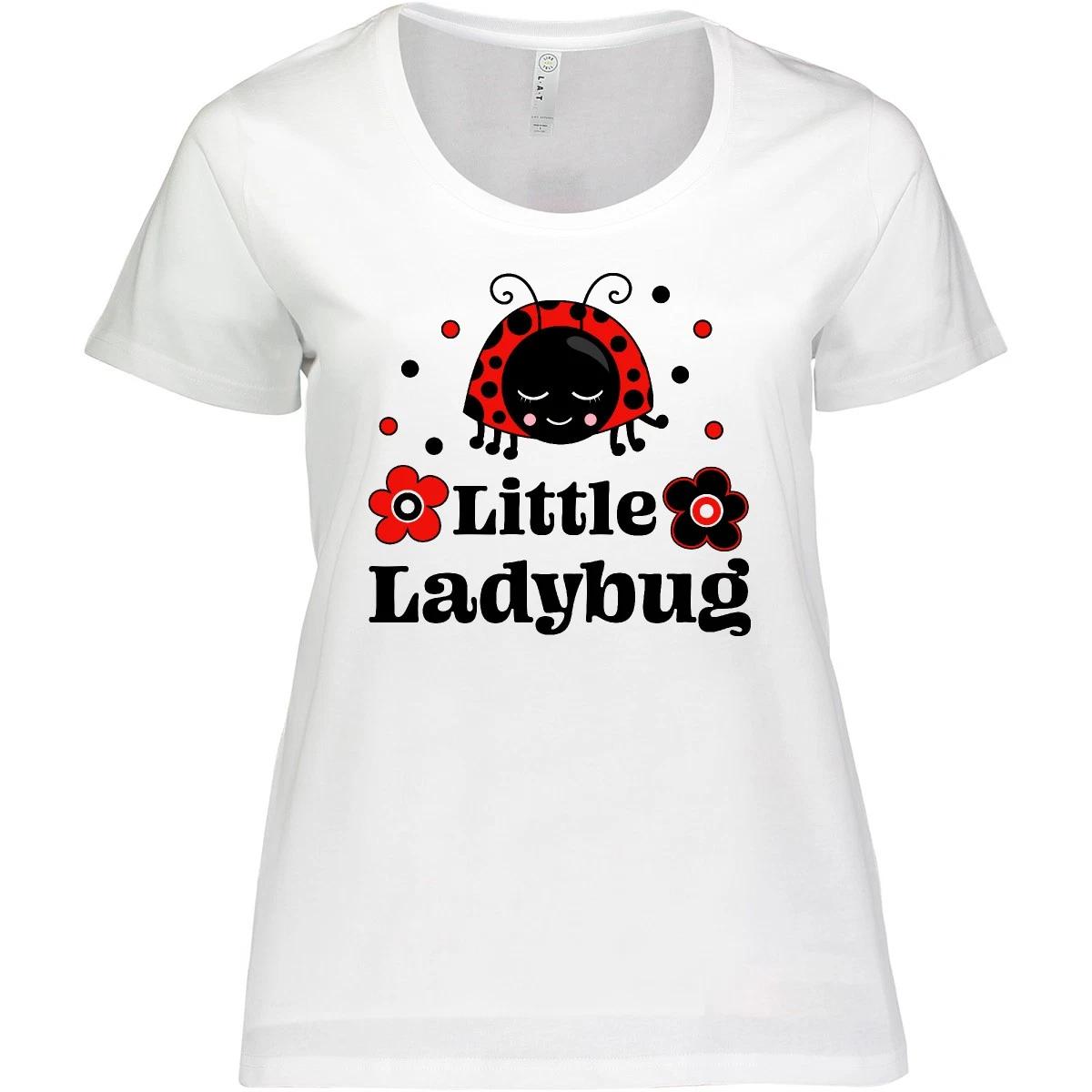 

Inktastic Little Ladybug With Flowers Plus Size kids boys T-Shirt Animals Kids 160