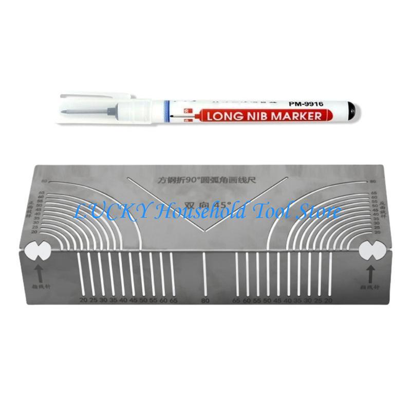 J0MC Angles & Arcs Marking Tool Metal Marking Tool Square Tubing Welding Tool