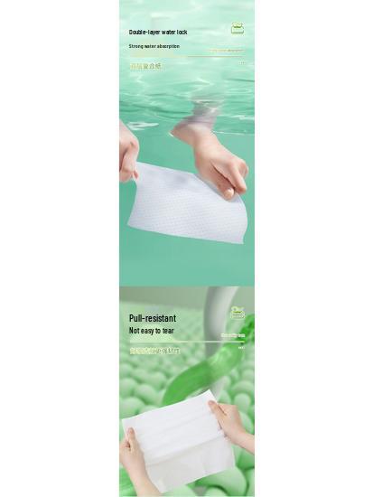 Guohan Double Layer Business Hand Towels - Thick, Strong, Water-Absorbing, 200 Sheets, 20 Packs