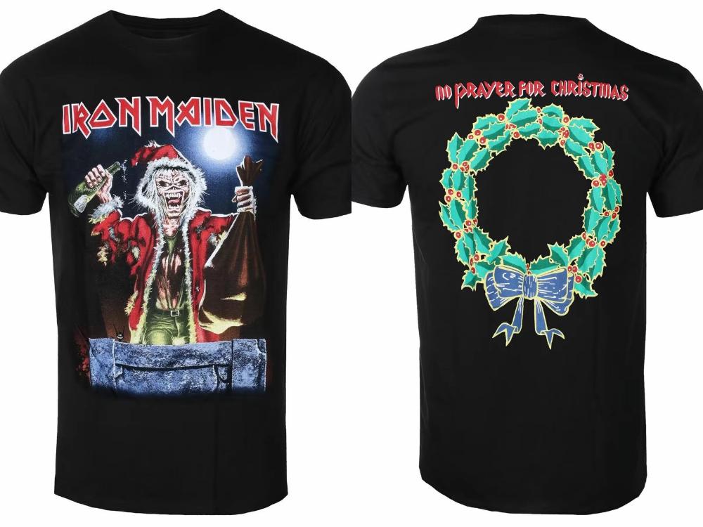 GUOYAN TOP I-Iron Maiden No Prayer for Christmas T-shirt Mannen Vrouwen Korte Mouw Katoenen T-shirts Retro Hip Hop Mannen T-shirt Merk Tops Streetwear XL