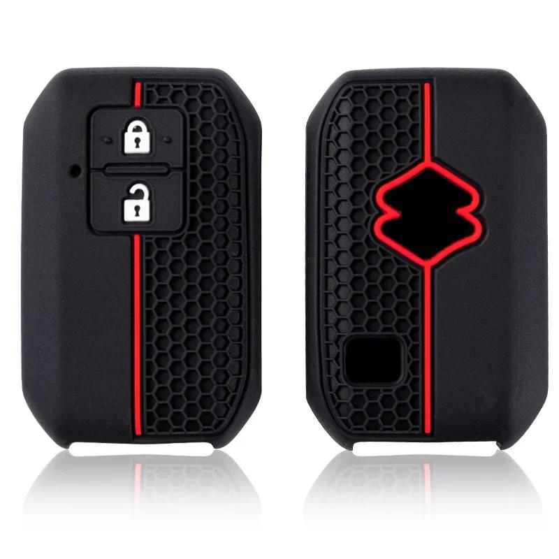 New Silicone Key Case Cover For Suzuki Swift 2017 2018 Keyless Fob Shell Skin Keyring Key Chain Holder Protector