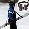 Nylon Ski Bag with Adjustable Pole Shoulder, Hand-held Loop, Ski Board Protection, Convenient and Practical Fixing Accessories