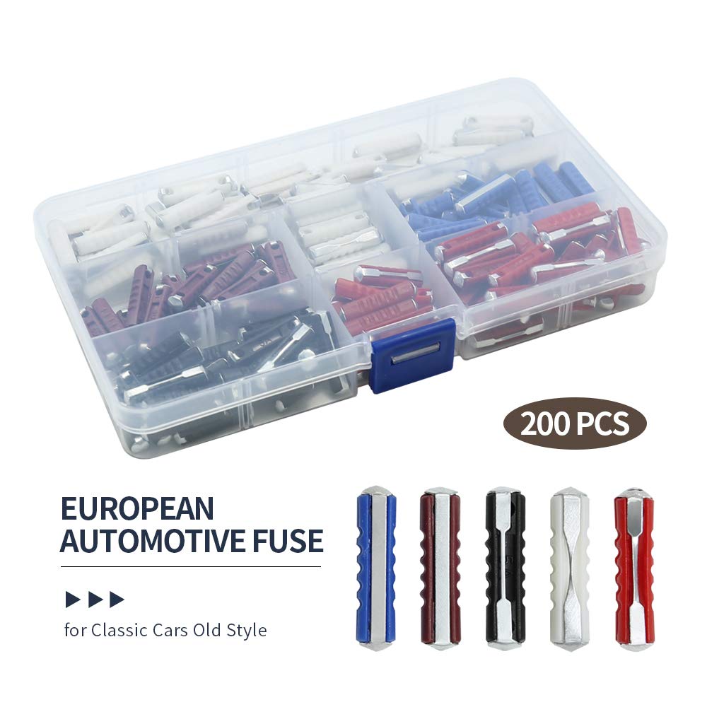 Car Fuses Torpedo Type An For Classic Cars Old Style 5A 8A 16A 25A 40A (200Pcs)