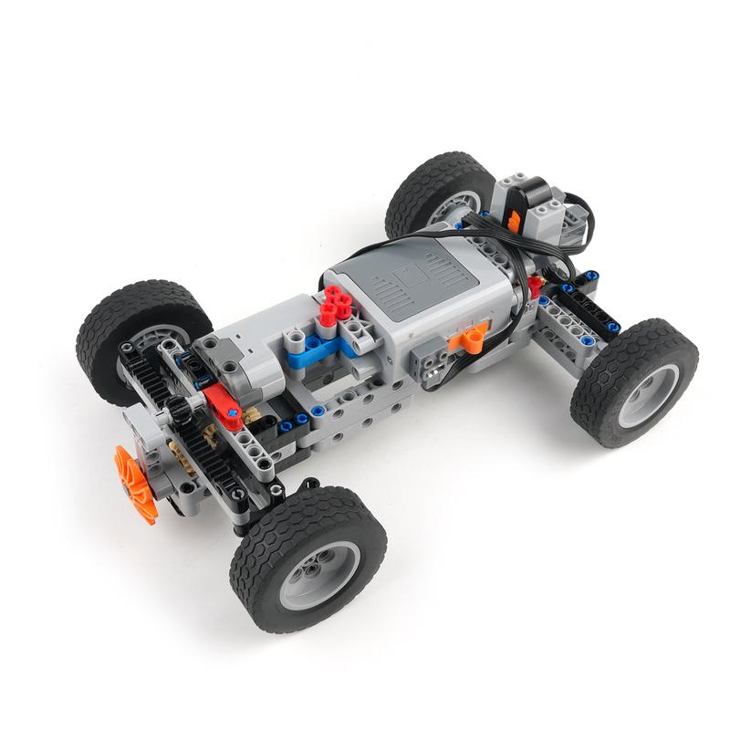 Șasiu Mașină RC 4WD Set de Construcție Electric cu Motor Roți Cutie Baterie Receptor pentru Model Tehnic MOC Jucărie de Construcție