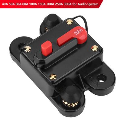 12V-48V Bil Säkring Kretsbrytare Auto Återställning Bil Båt Återställningsbar Säkring 40A 50A 60A 80A 100A 150A 200A 250A 300A för Ljudsystem
