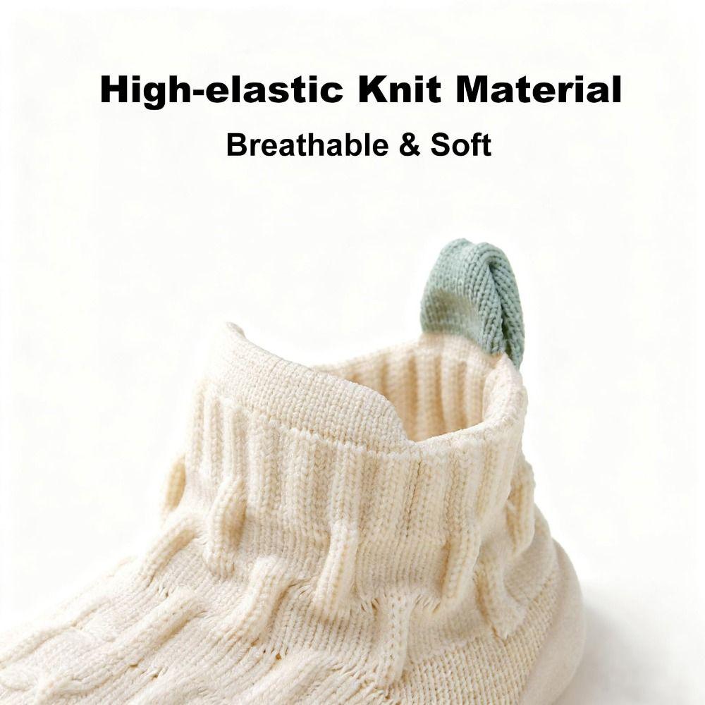 Soft Rubber Sole Infant Walking Shoe Elastic Baby Walking Shoes New Toddler Shoes  Indoor Use