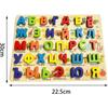 1Pcs Russian Alphabet Words Activities Wooden Pegged Puzzles,Russian Alphabet Jigsaw Words Kids Educational Learning Preschool Toy