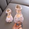 Autumn new style ladylike baby girl girls' princess rhinestone flat shoes, leather shoes, dance performance shoes, sandals