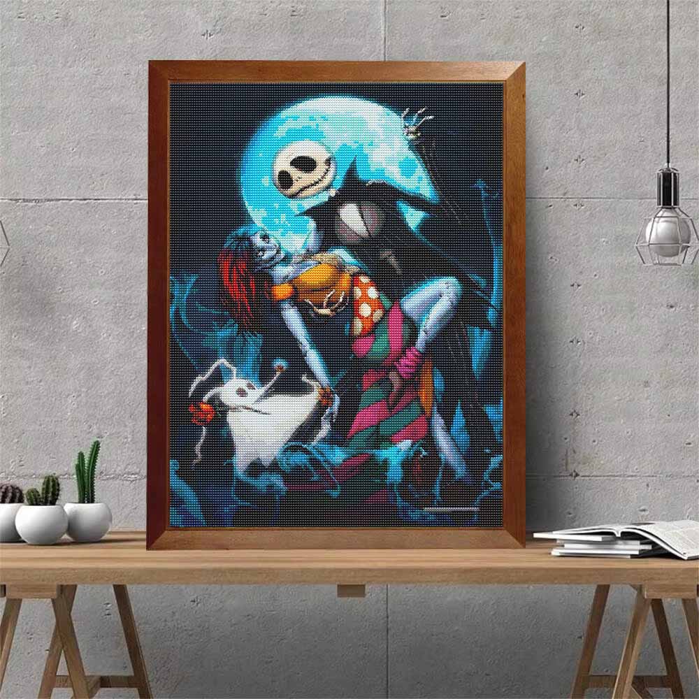 DIY Diamond Painting Canvas Jack and Sally Nightmare Design 5D Full Drill Art Creative Leisure Craft Home Decor Wall Pictures