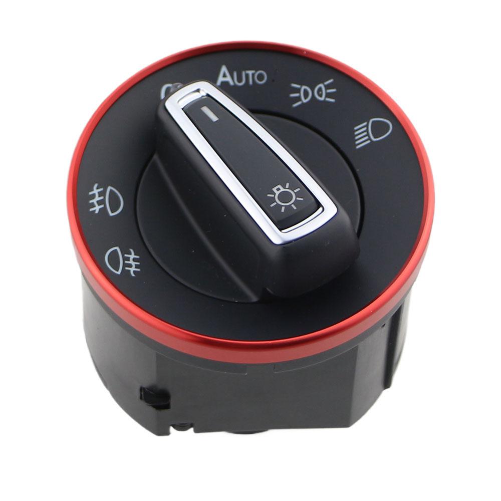 Car Headlight Switch Trim Frame Ring Knob Ring Trim Cover for VW Tiguan Golf Jetta MK5 MK6 Passat B6 B7 CC Touran Tiquan