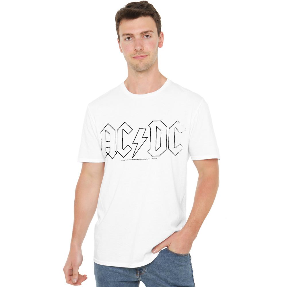 AC/DC Unisex Adult Outline Logo T-Shirt