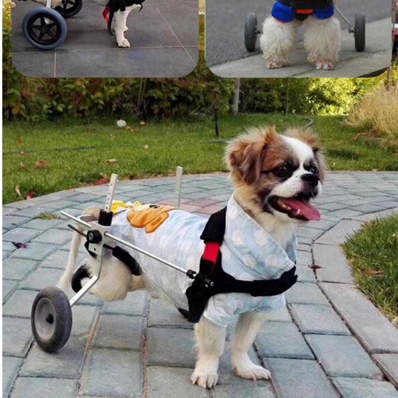 Small Dog Wheelchair for Hind Limb Paralysis Rehabilitation Cart Puppies Disabled Cats Teddy Leg Bracket for Walking Support