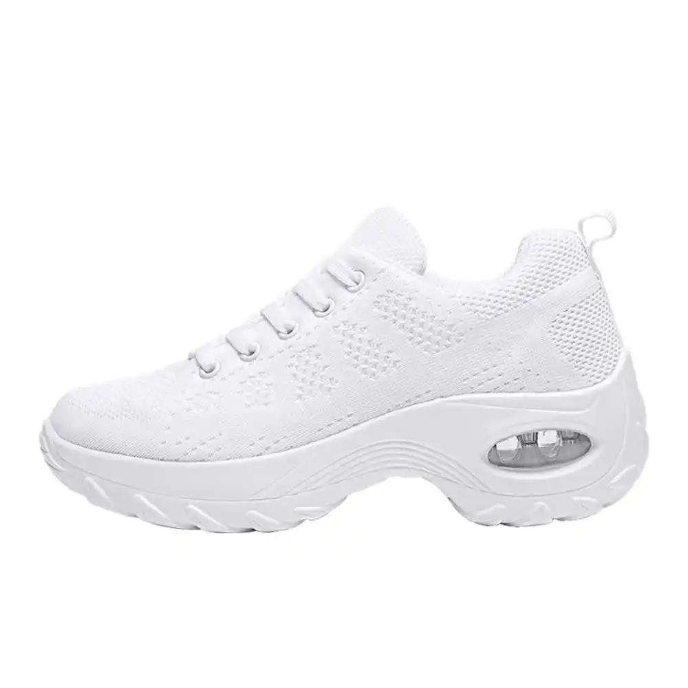 Fashion Demi-season Thin Heel Woman Blue Boots Tennis White Sport Shoes Sneakers White Ladies Resell Skor Unusual Popular Goods