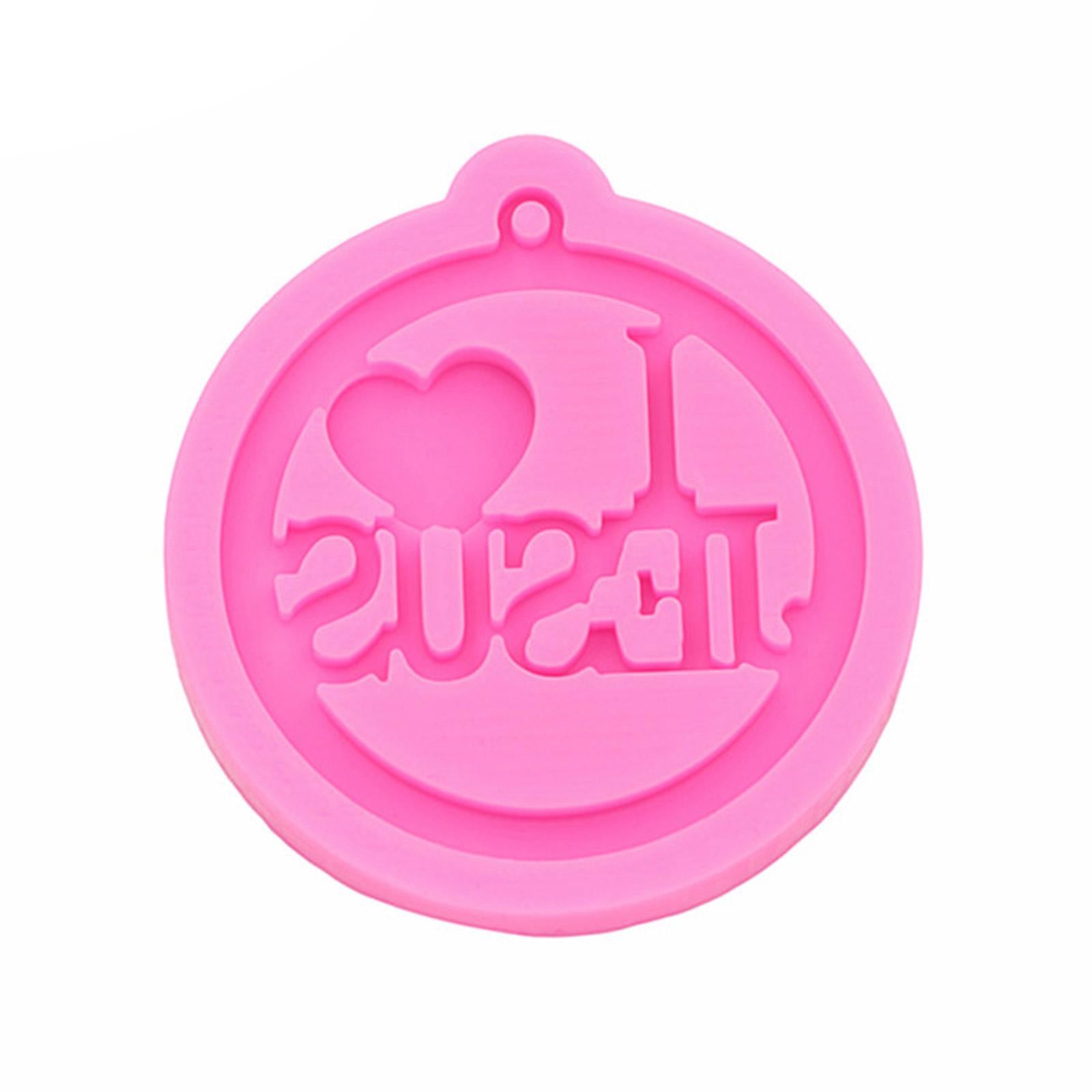 

Блестящие глянцевые силиконовые смоляные формы Иисус христианский брелок форма DIY брелок кулон ювелирные изделия формы для поделок из эпоксидной смолы