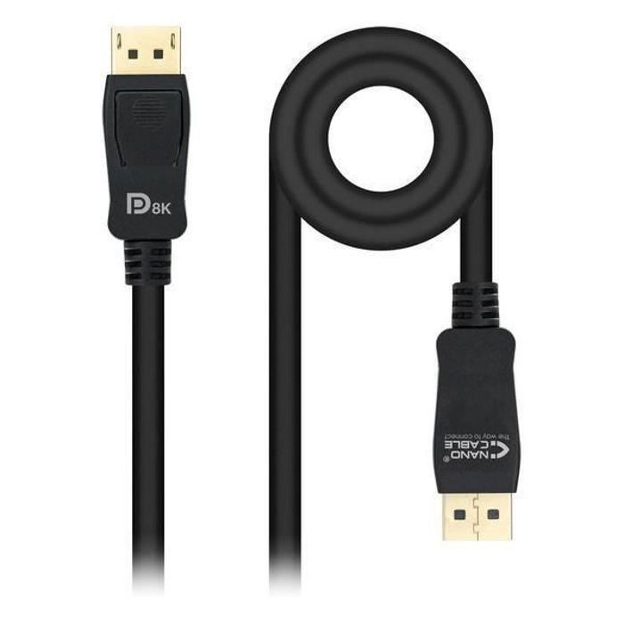 Câble DisplayPort NANOCABLE HDR 8K Ultra HD Noir - - - NANOCABLE