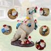 Garden Dinosaur Sculpture Outdoor Dinosaur Eating Gnome Statue Resin Figurine Art Decor for Indoor Outdoor Home Decoration