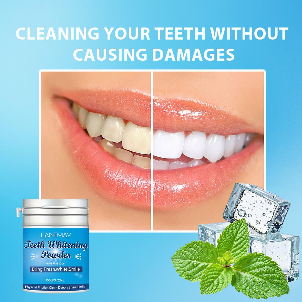 Teeth Whitening Powder-Deep Cleanse The Teeth Inside-Brighten Teeth & Freshen Breath-150g