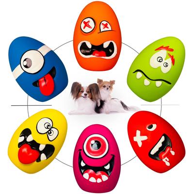 Dog Toys with Dog Toys Eggs Stress Egg Suitable for Small Dogs 6 Piece Set Sounds, Relief, Shaped, -