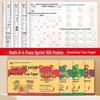 Preschool to Primary Transition: 100-Point Test Book for Language, Pinyin & Math