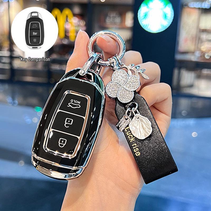 Modern ix35, Elantra ix25 Key Case: Compact Car Shell Buckle for Elantra, Lingdong, Mingtu, Langdong & Verna Models