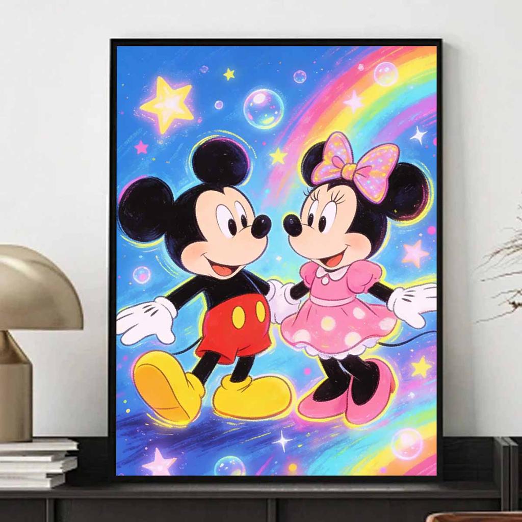 Disney Diamond Art Painting Kit Mickey Minnie Home Wall Decor Handmade Gift for Her