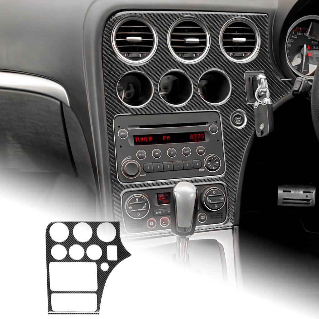 Soft Carbon Fiber Center Console Panel Frame Sticker For Alfa Romeo 159 2005-2018 2019 2020 2021 2022 2023 Car Interior LHD RHD