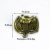 Western Cowboy Zinc Alloy Saddle Belt Buckle - Large, Fashionable, Smooth, Unique Design