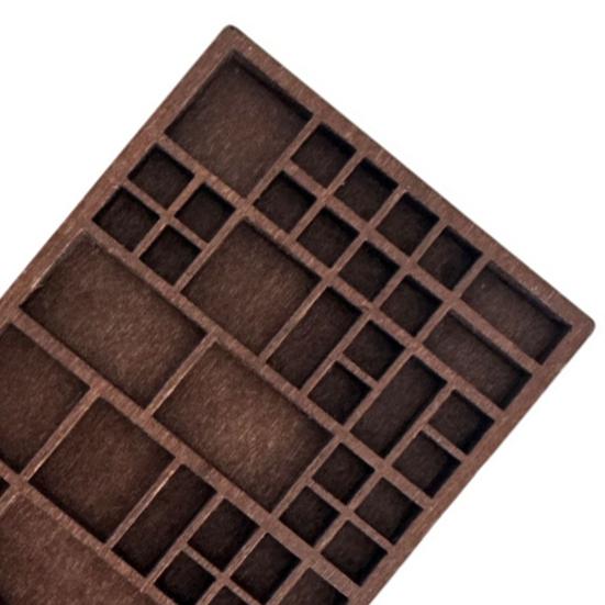 Miniaturní křišťálová police Dřevěná mini polička na drobnosti Miniaturní sběratelská výstavní police pro sběratele a nadšence do šperků