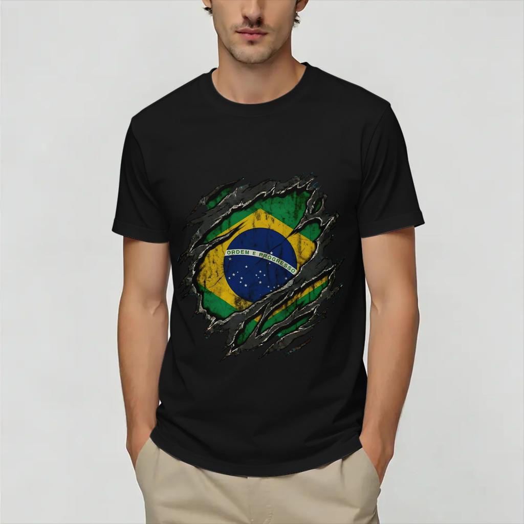 Brazil 2026 Soccer T Shirt for Unisex Cotton Humor TShirt O Neck Tee Shirt Short Sleeve Tops Printed
