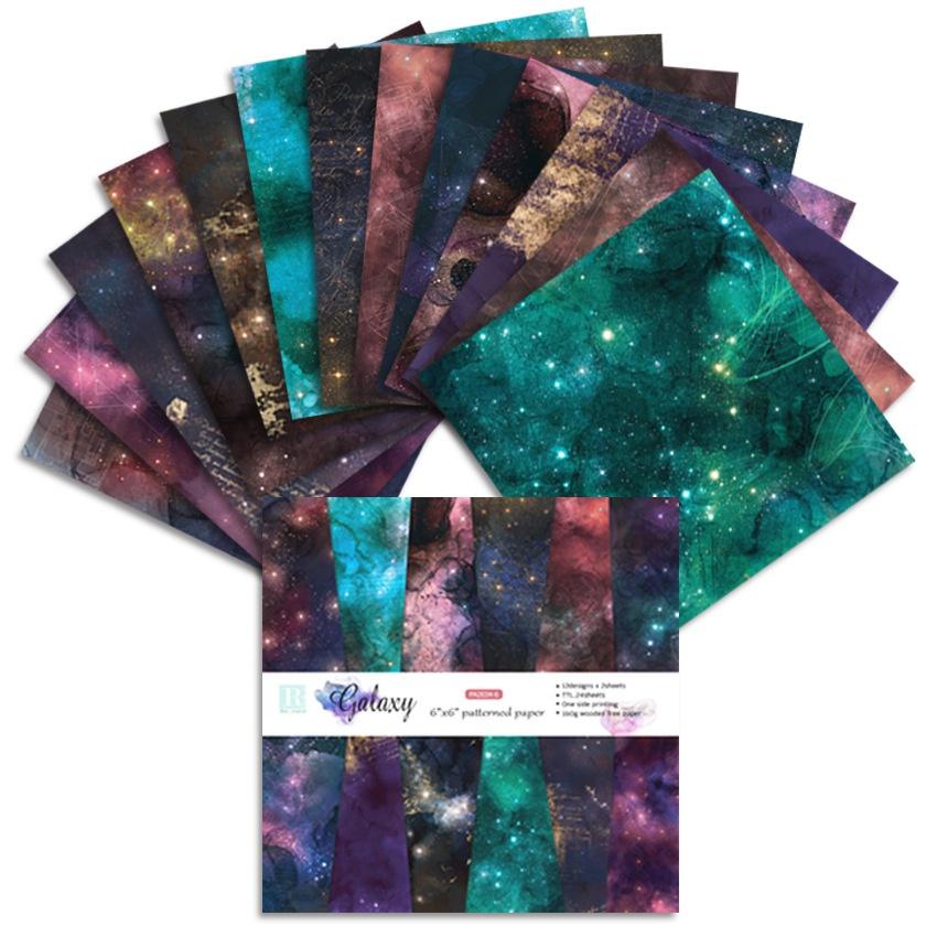 24 ark Kartongpapper Block Papper för Korttillverkning Tematiska Ensidiga Mönster Scrapbokspapper Tryckpapper Dekorativt Papper Hantverkspapper Fotoalbum Dekoration