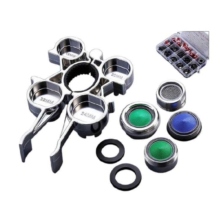 

Water Saving Flows Restrictors Insert with Removal Wrench Tap Bubblers Faucet Caches Aerators for Bathroom or Kitchen 1