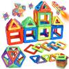Children Magnetic Building Blocks Set, 30+ Large Abs Educational Puzzle Toys, 3D Shape Changing, Vibrant Colors