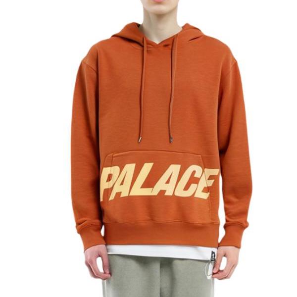 Palace FW22 Pal Pocket Slub Hooded Sweatshirt Men Hoodies Rust Orange P23C3130