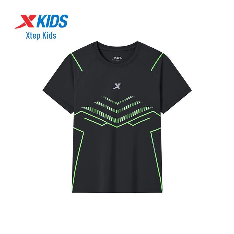 Xtep Boys' Quick-Dry Ice-Feel Graphic T-Shirt